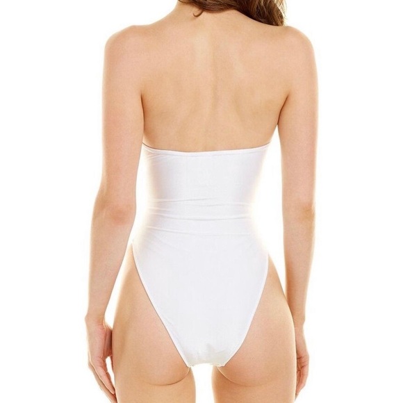 Adriana Degreas White Sequin High Leg Swimsuit - Picture 3 of 6